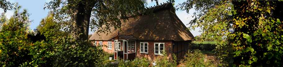 Das Hasenhaus - Liebevoll restaurierte Reetdachkate mit Blick auf die Flensburger Frde